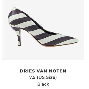 Dries Van Noten black and white pumps Dries Van Noten